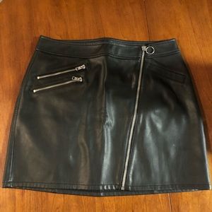 Express Faux Leather Mini Skirt